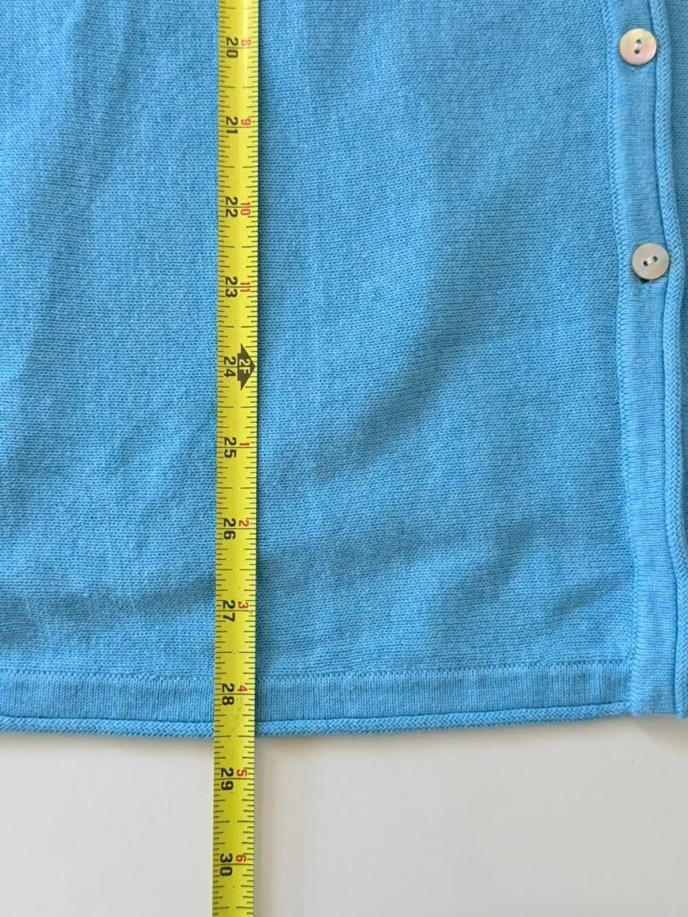 pureJill Oversized Button-Front Scoop Neck Long Sleeve Cardigan Sweater Blue L